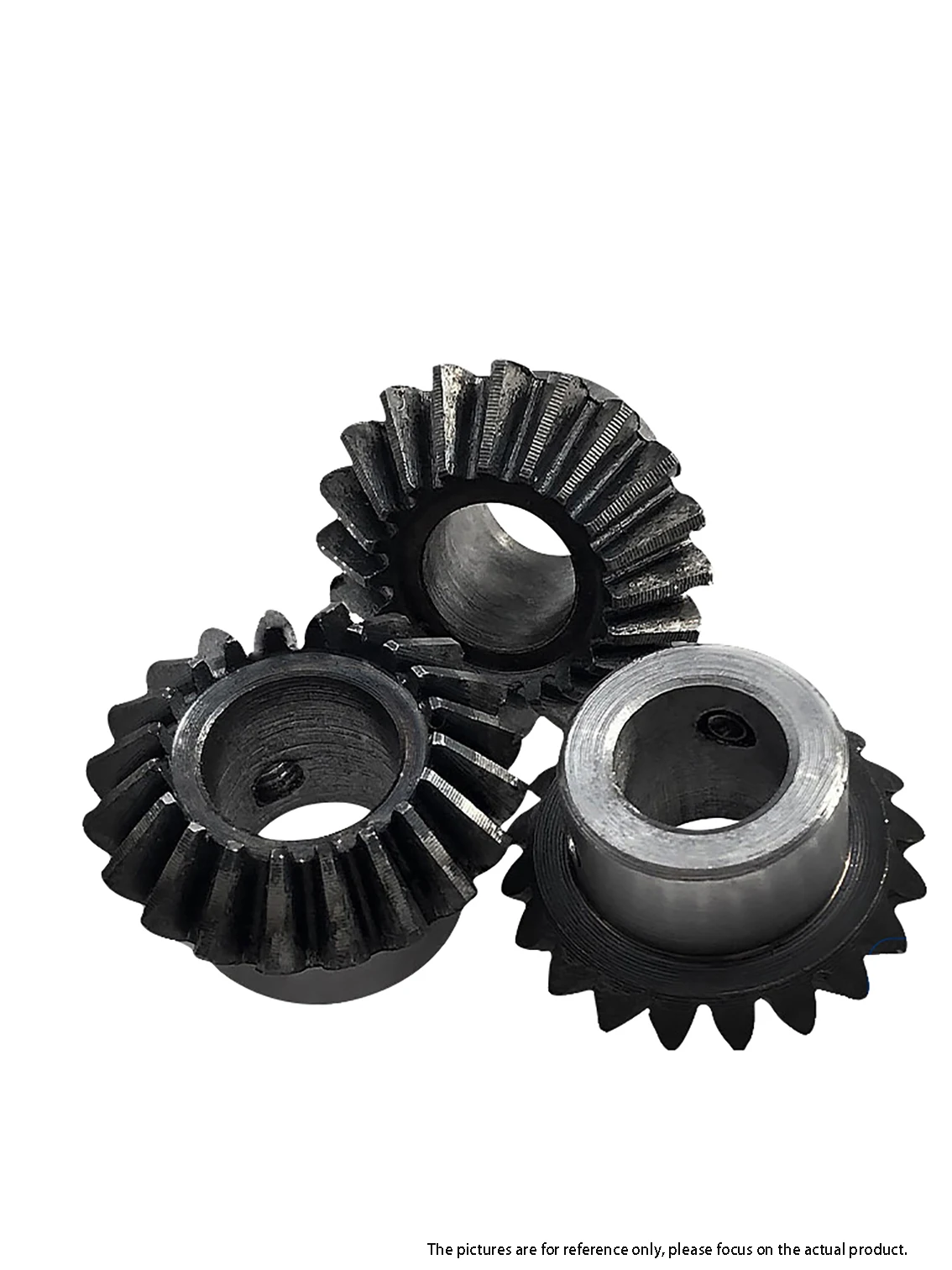 

1 пара 45 # Стальная прецизионная коническая шестерня Комбинированное число 1:7 0,8M-15T + 105 зубьев 1,25M-20T + 140T Конические шестерни трансмиссии 90 градусов