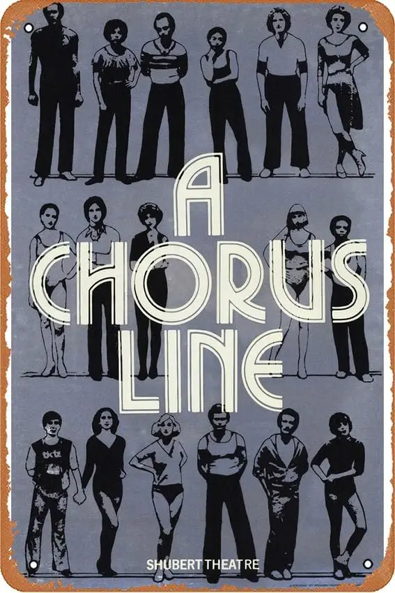 Chorus Line, A (Broadway) (1975) Poster Home Wall Art Decoration Retro Metal Tin Sign 8x12 inch