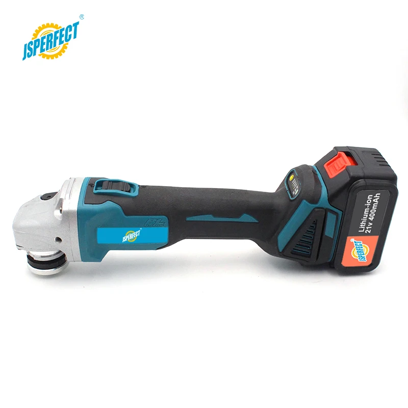 JSPERFECT small speed adjustable cordless angle grinder 2 batteries