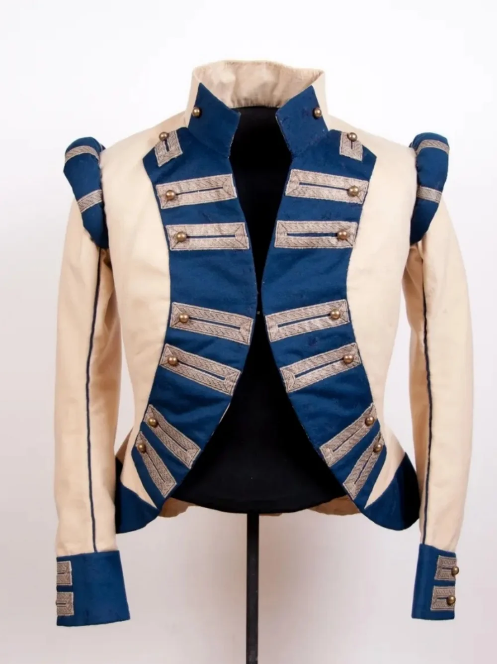 18/19th Century Retro Military Coat Historical Napoleonic Hussar Jacket Historical Royal Court Honor Guard Uniform Noble Outfit