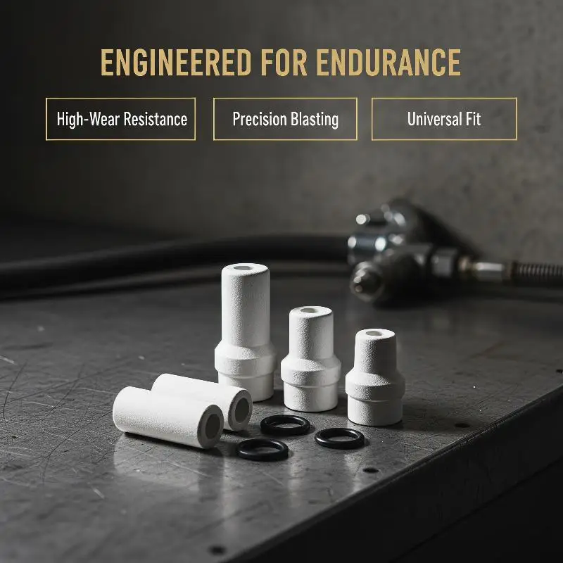 Replacement Nozzle 2 Pairs Rustproof High Pressure Compatible for Graffiti Paint Sandblasting Wet Water Work Parts