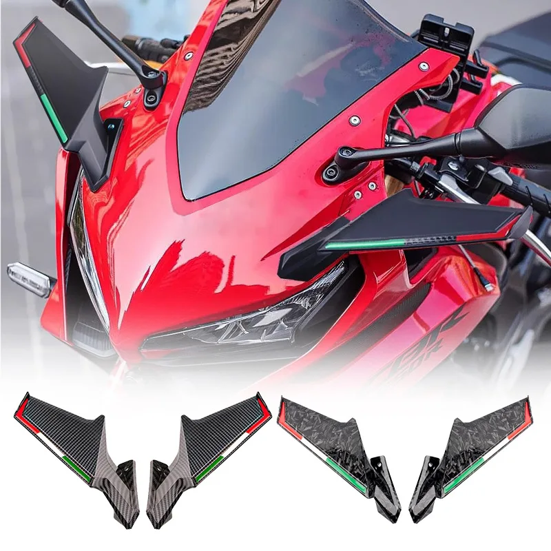 

Suitable for Honda Cbr650r Cbr300r Cbr400r Cbr500r Modified Fixed Wing Side Mirror Wind Knife, Motorcycle Accessories