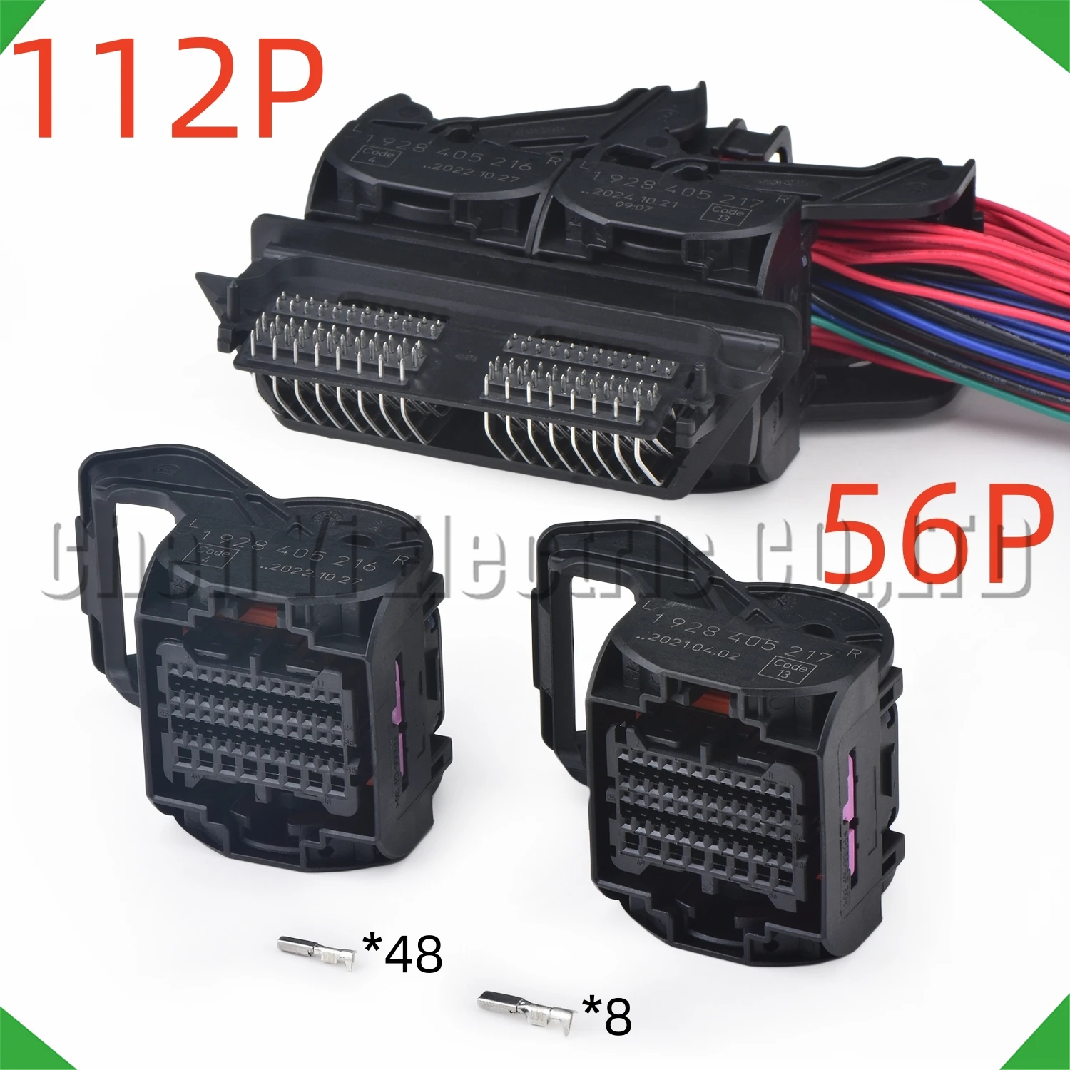 

56-контактные 112-контактные разъемы PCB ECU, вилка двигателя, компьютерная система управления, вилка жгута проводов 1928405216 1928405217 для Suzuki Hyundai