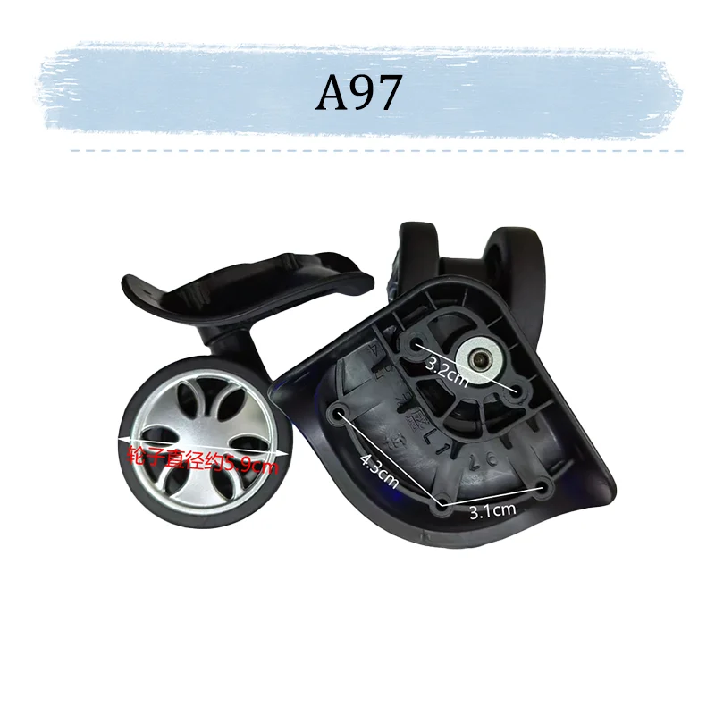 For HOSHENG A97 Replacement Universal Wheel Easy-to-install suitcase wheel accessoryPush-pullSmooth and silent wear and tear