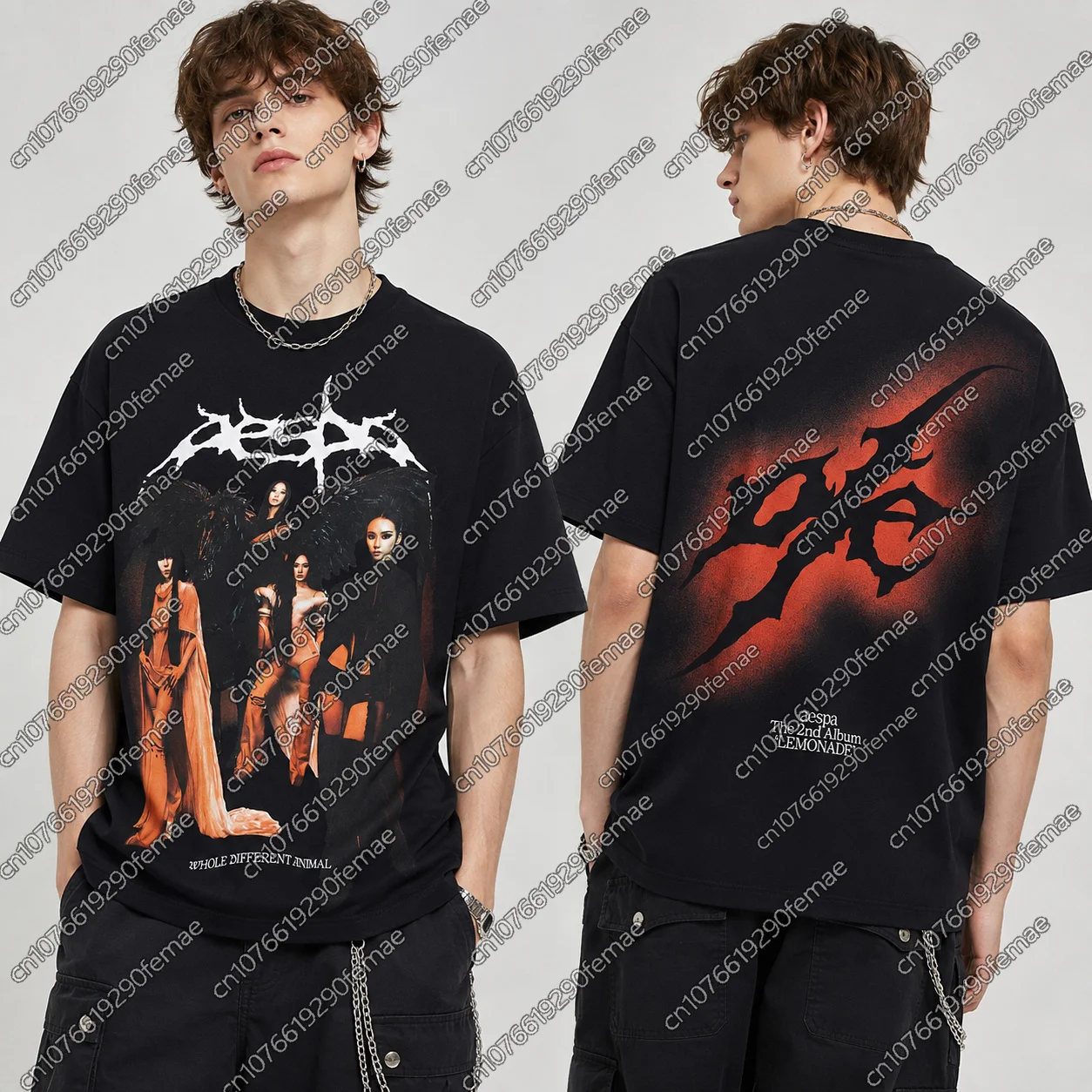 Kaos AESPA Wanita Lengan Pende - Streetwear Brand Graphic Designer ulasan dan harga