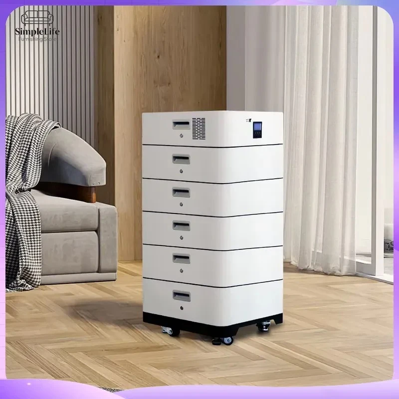 51.2V 200Ah LiFePO4 Battery 15kWh Stacked Solar Energy Storage System Lithium Ion Battery Pack for Home Off Grid Power Wall