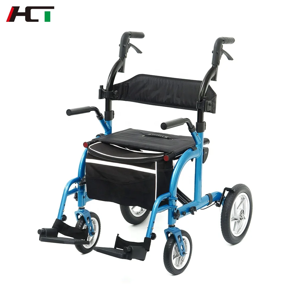 

Комбинированный ходунок «два в одном» и инвалидная коляска, корзина для покупок для пожилых людей