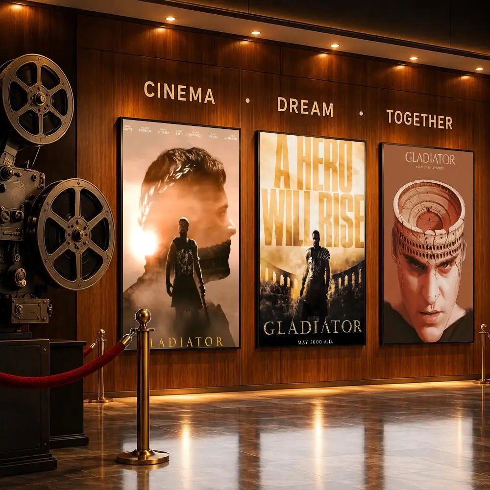 Film Anthem of Courage G-Gladiator Movie Poster HD Home Sticky Wall Waterproof Home Living Room Bar Aesthetic Decor