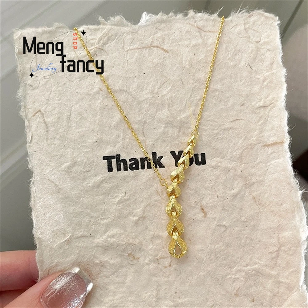 

Silver New Style New Chinese-style Wheat Ear Pendant With A Light Luxury And High-end Feel, Niche Design Style Collarbone Chain