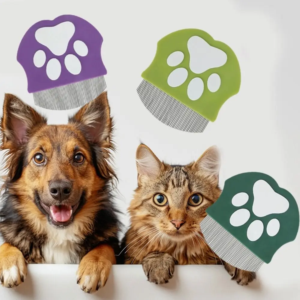 

Versatile Mini Pet Grooming Comb Handheld Curved Pet Detangling Brush Professional Cats Massage Comb Flea Removal