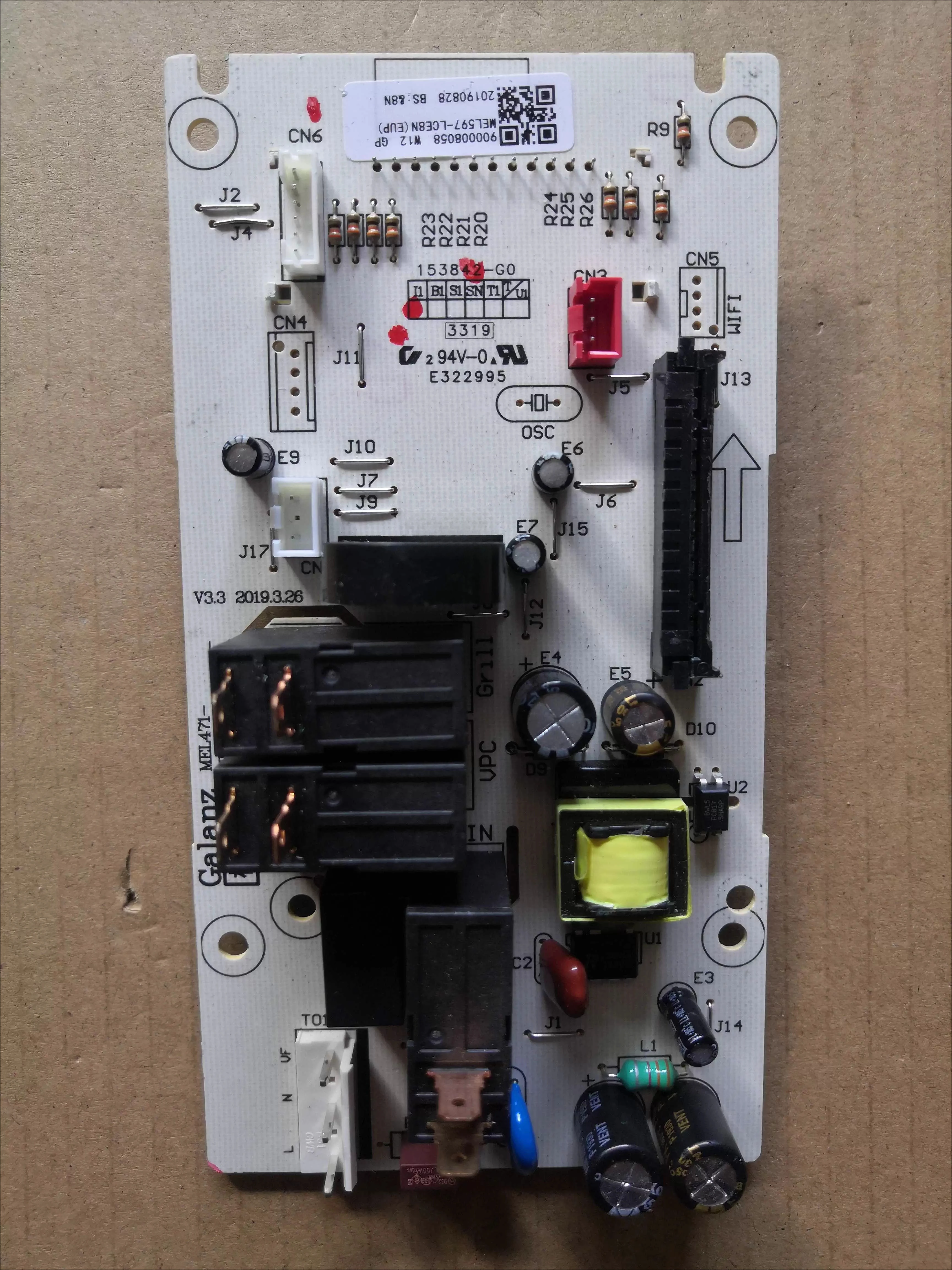

Inverter microwave oven main board MEL597-LCE8N -LCJ8N G80F23CN3LV-C2 (S7)