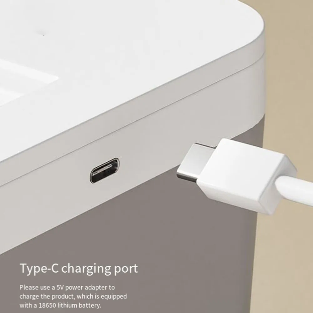 

Automatic Garbage Can Smart Induction Trash Can Sturdy Durability Touch Trash Bin For Desktop Home Bedroom Bathroom, 6L