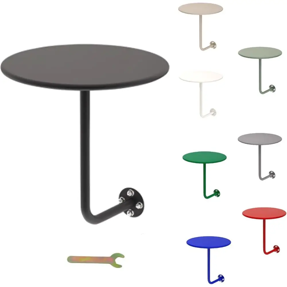 Wall Mounted Round ar Tale Outdoor ar Tale Iron ooth Tales Coee loating Desk Space Saving Small Tray Kitchen Dining Tales Cockta