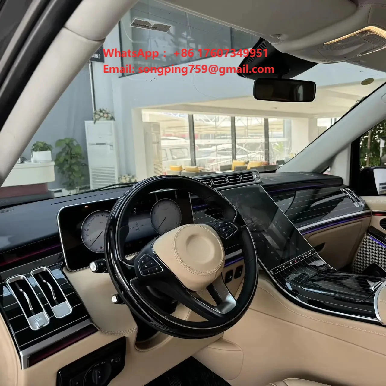 Dingkong Vito Full Set Interior Upgrade Kit Aero Seats Dashboard Door Panels Ceiling Roof for Benz V Class | OEM Custom
