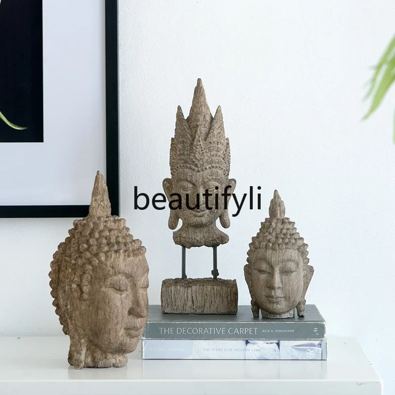 

Новый китайский стиль гостиная столешница голова Будды украшение орнамент чайная комната вход дзен орнамент