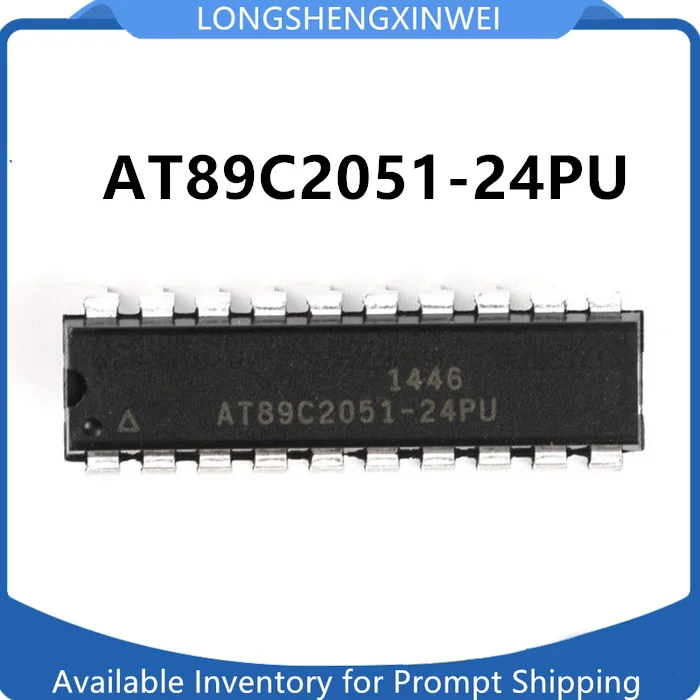 1PCS New Original AT89C2051-24PU Direct Insertion 8-bit Microcontroller 8051 2K Flash DIP-20 in Stock