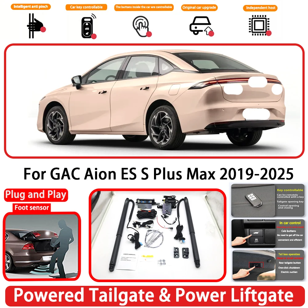 for GAC Aion ES S Plus Max 2019-2025 OEM Plug and Play Auto Powered Tailgate Power Liftgate Rear Trunk Opener System