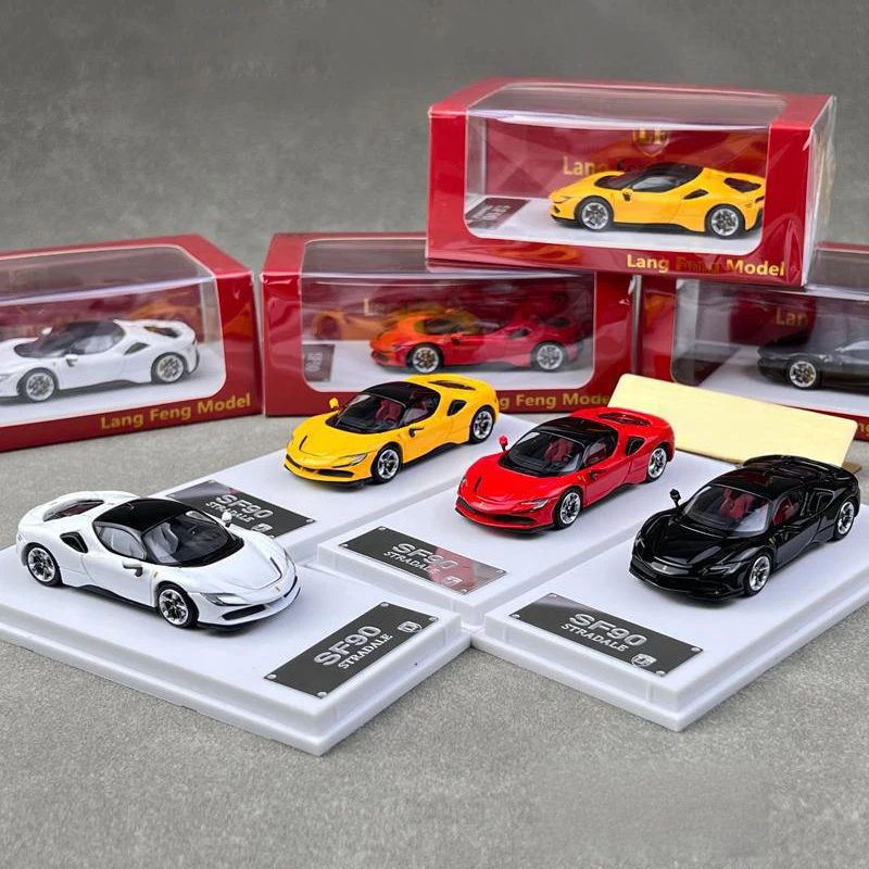 

SOLO 1:64 SF90 Supercar Alloy Car Diecasts & Toy Vehicles Car Model Miniature Scale Model Car Toys For Children