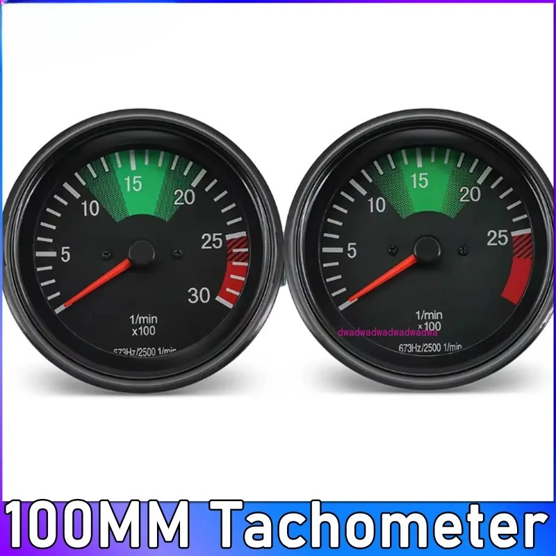 

24V 100MM Tachometer Heavy Truck Gauge for Mercedes Truck Auto Parts Instrument Cluster Gauge 3000RPM 2500 RPM Meter Customized