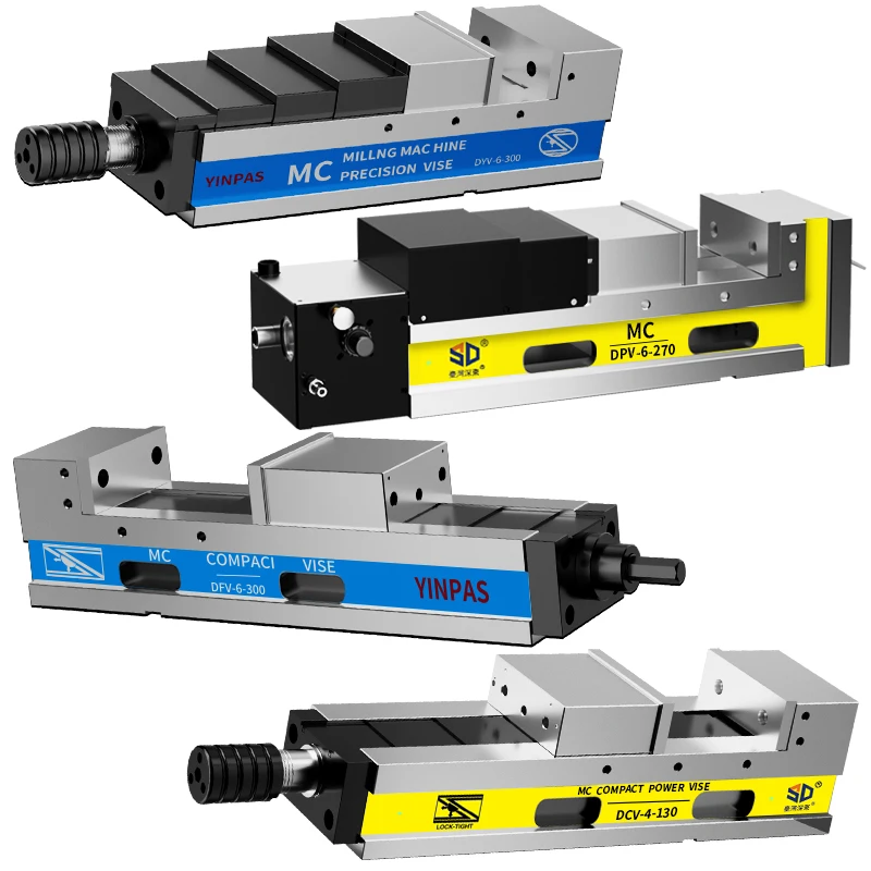 MC double force pressurized precision hydraulic vice CNC machining center Angle fixed pneumatic hydraulic flat mouth vice