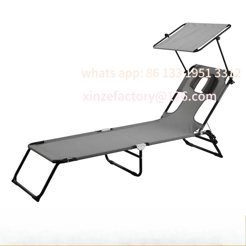 

Outdoor beach back artifact sun chair professional lounger dog day sun lounger back folding bed