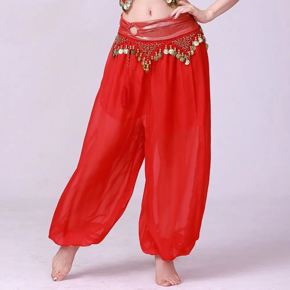Pantalones de danza del vientre con lentejuelas a la moda, ropa de actuación con borlas, pantalones de baile con lentejuelas, accesorios sueltos para danza del vientre, bombachos para baile