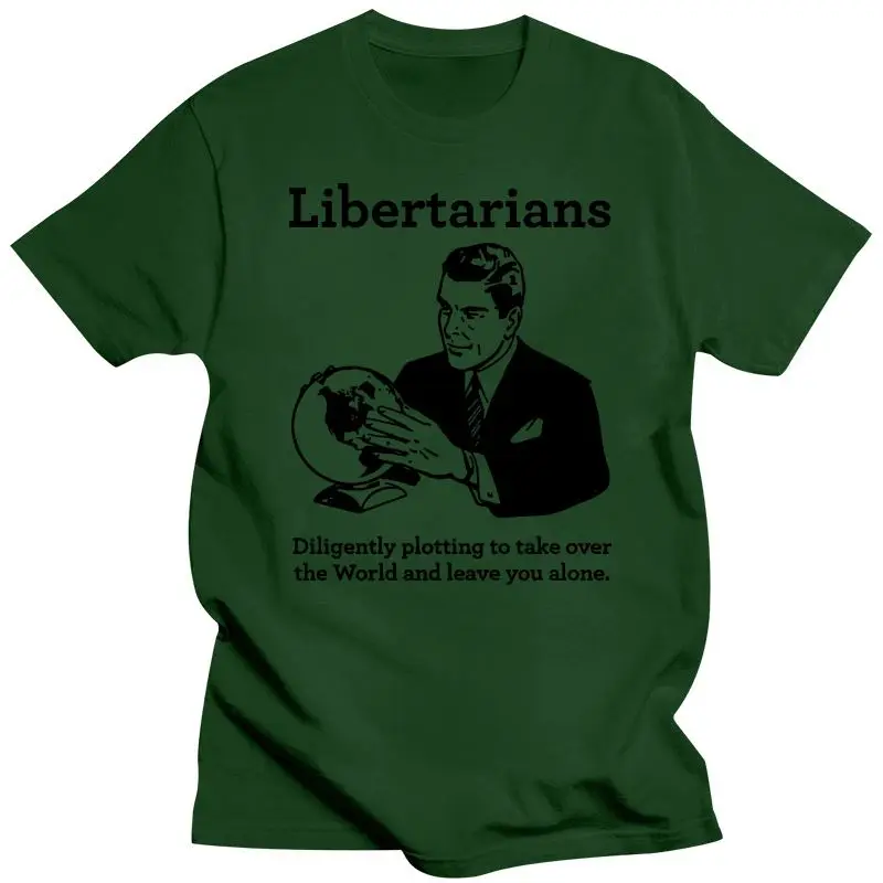 2022 New CafePress The Libertarian Plot White T-Shirt Cotton T-Shirt