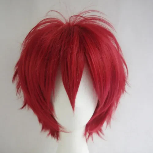 Multi Color Short Straight Hair Wig Anime Party Cosplay Full sell Wigs 30cm