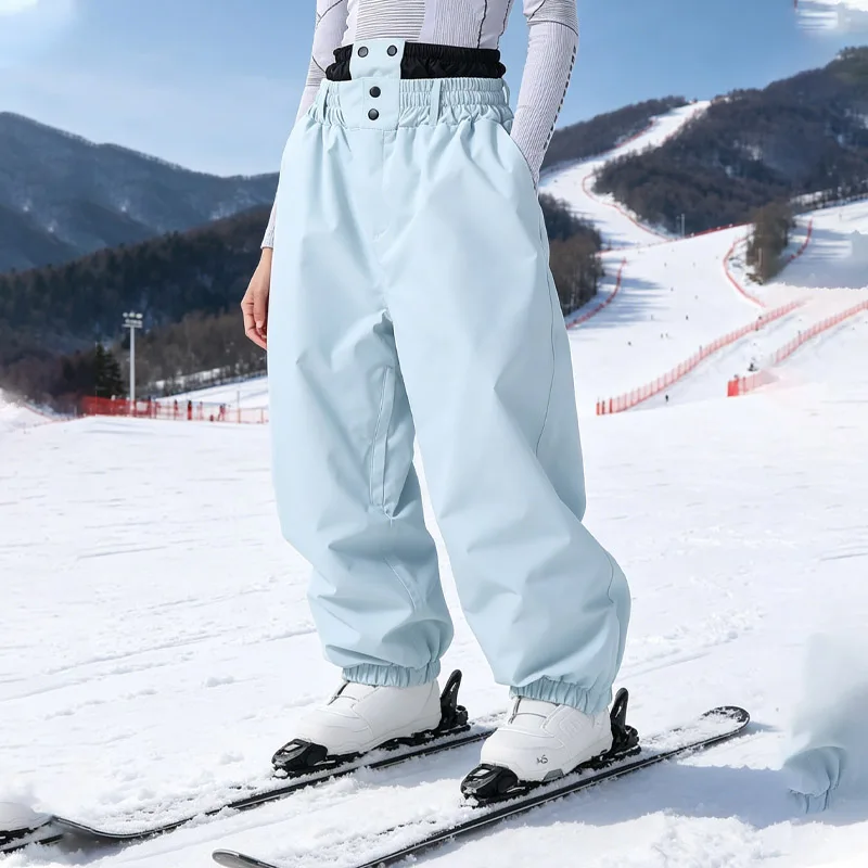 New Windproof Waterproof Winter Pants Women Snow Trousers Wear Resistant Ski Wear Man Snowboard Sports Warm Breathable Clothes