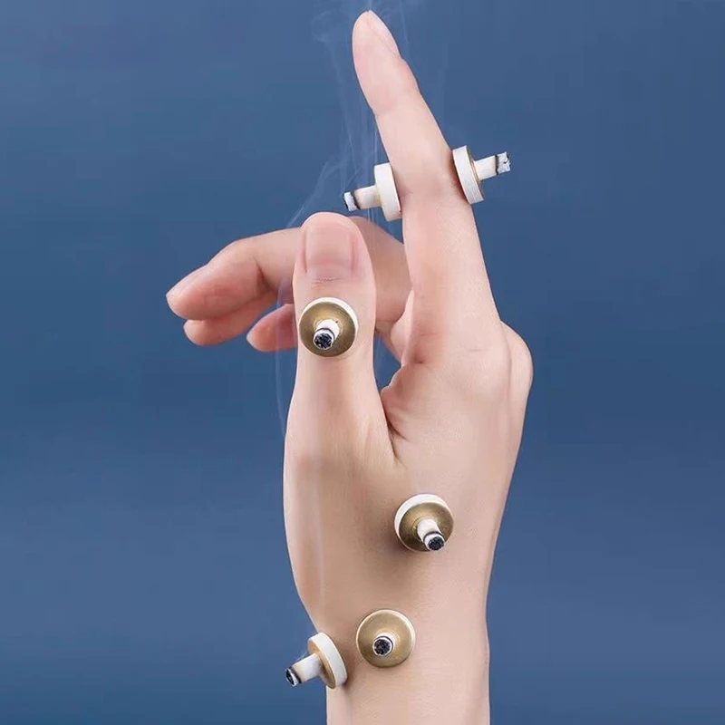 50Pcs Seed-Size Mini Moxa Cones for Moxibustion Joint Pain Relief Tenosynovitis Hot Compress Acupuncture Massage Wellness