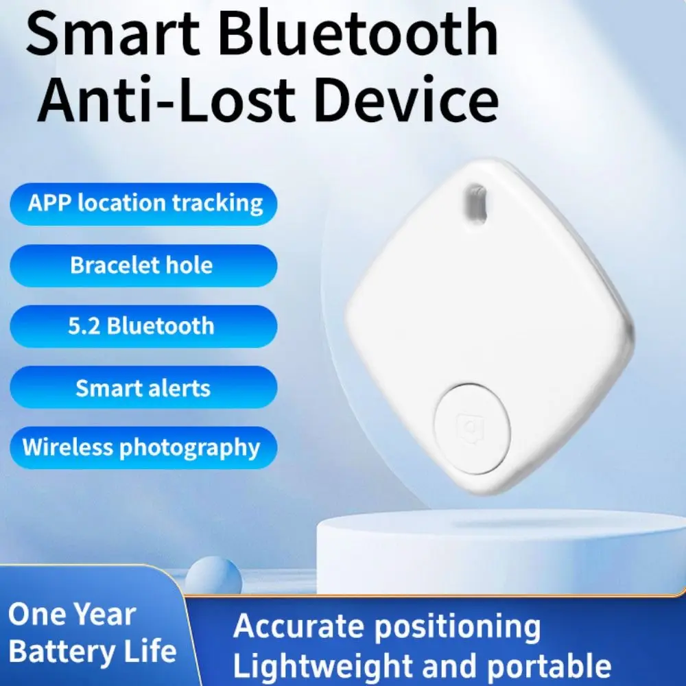 

Anti-lost Pet Bluetooth GPS Tracker Bluetooth 5.0 Wireless Tracker Mini Pet Locator Plastic Alarm GPS Locator for Car Wallet Key