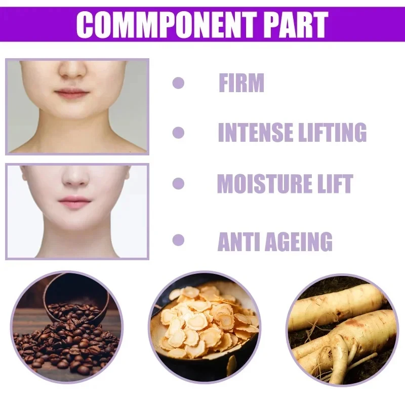 V Shape Slimming Cream Firming Face-lift Remove Masseter Muscle Double Chin Tighten Mandibular Fat Burning Cream Fade Neck Lines