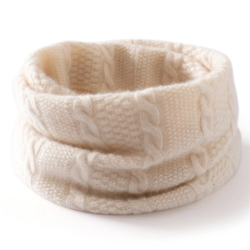 

Новый осенне-зимний шарф из 100% кашемира для женщин, толстый вязаный кашемировый шарф с ретро-узором в виде цветов, теплый и универсальный.