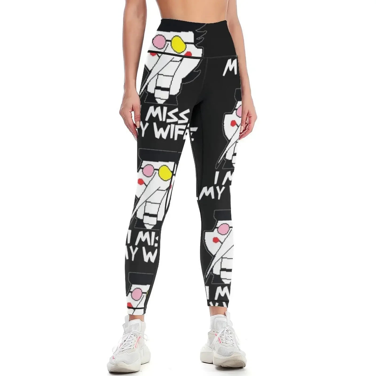

Deltarune Spamton I Miss My Wife Leggings Fitness's gym clothes Women's high waist for fitness Womens Leggings