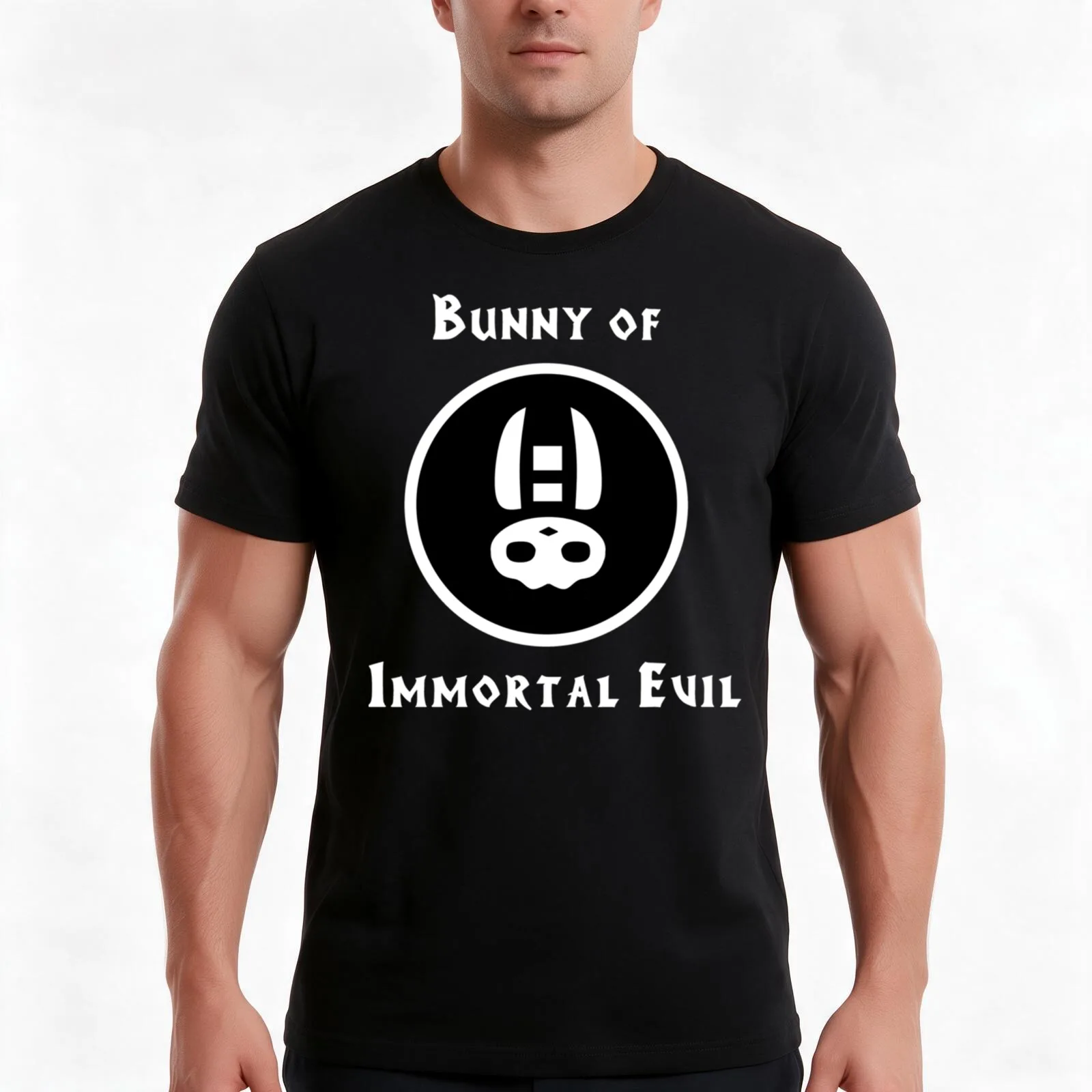 HeroQuest Bunny of Immortal Evil Classic T-Shirt, Summer Casual Cotton Tee, Oversized Streetwear Tops, Vintage Graphic Print