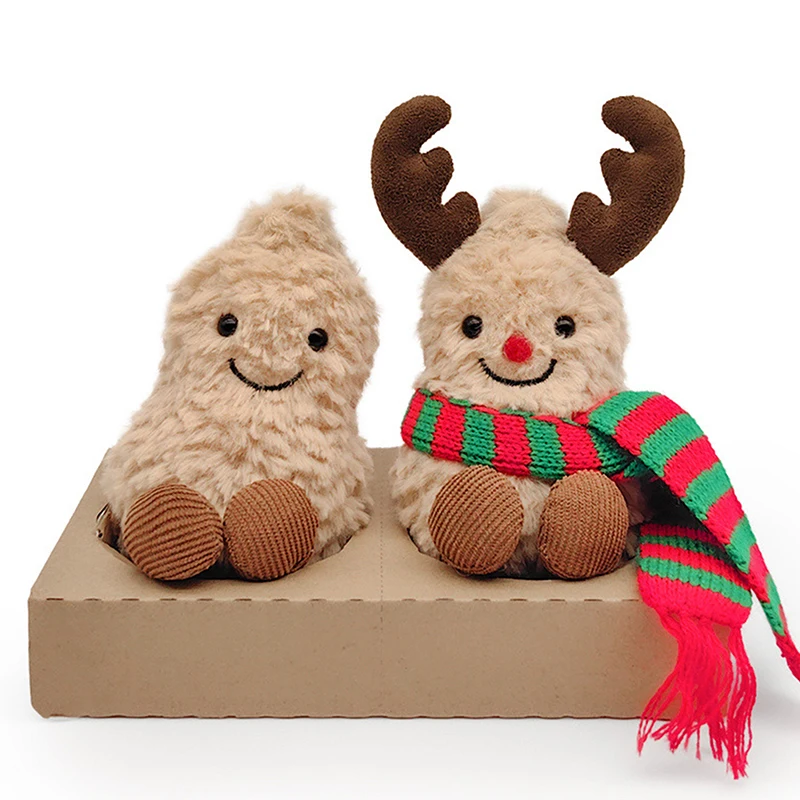 

Новая милая маленькая плюшевая кукла с арахисом, украшение для гостиной, сумка, подвеска, кавайные мягкие плюшевые интерактивные игрушки, подарок