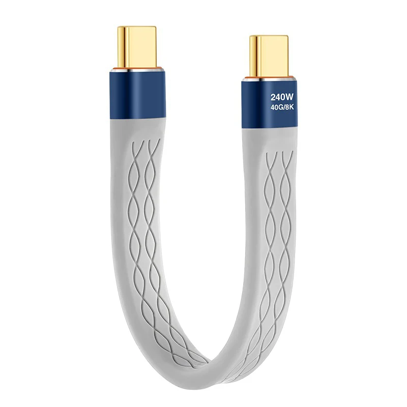 13.3CM FPC PD 240W Charger USB 4.0 Type C Data Cable 40Gbps 8K@60Hz Video Extension Cable For Thunderbolt 4 PC Computer Phone Ha