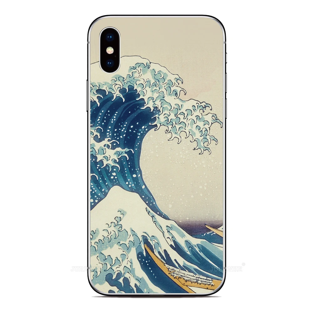 Art Wave off Kanagawa Phone Case For Google Pixel 9A 9 8 8A 7 6 Pro 7A 6A 5A 5 4 3 2 4A 5G 3A XL 5XL 4XL 2XL 3XL Soft Back Cover