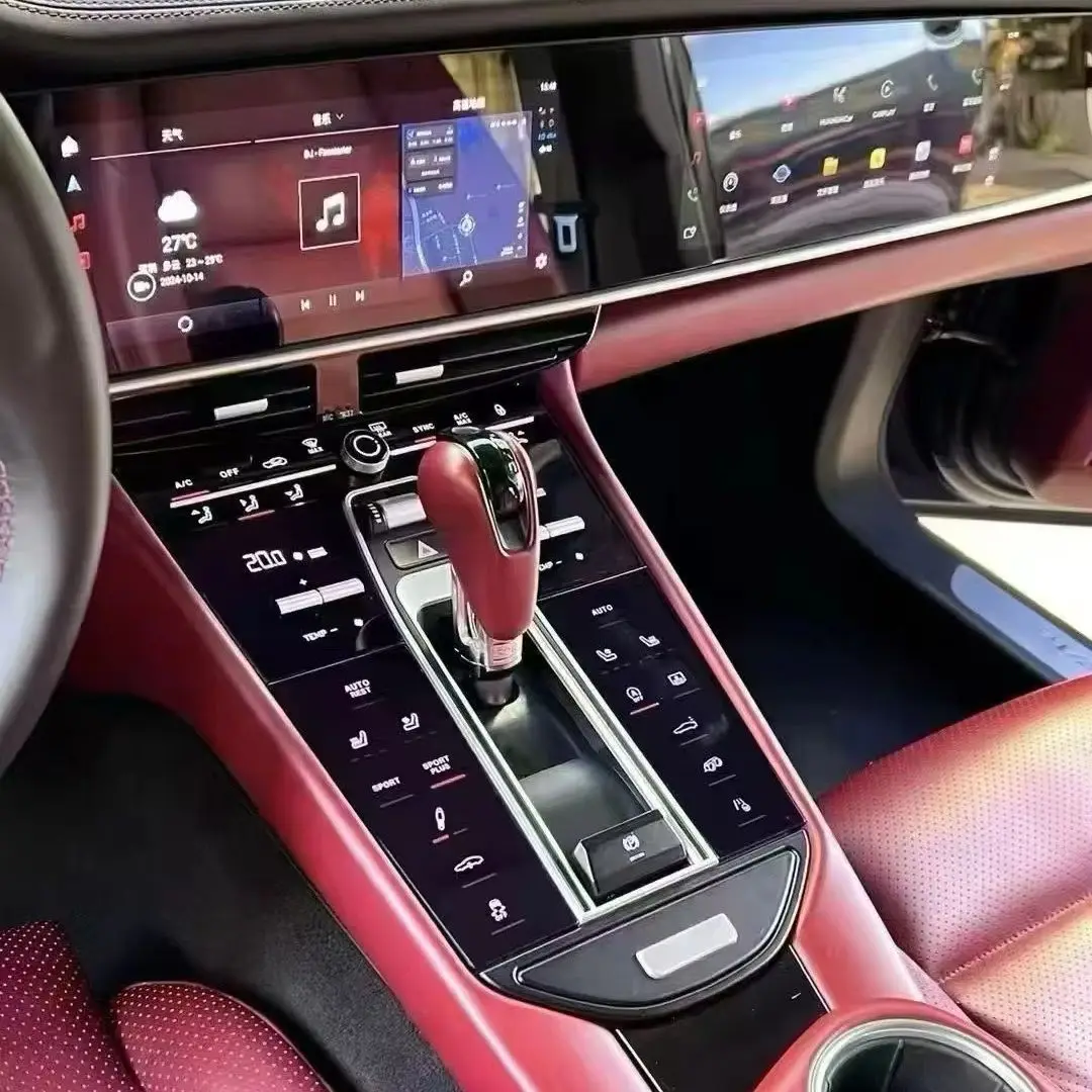 2026 New Center Console Gear Shift Panel Upgrade For Porsche Panamera 2010-2016 Accessories Easy Installation Petrol Diesel