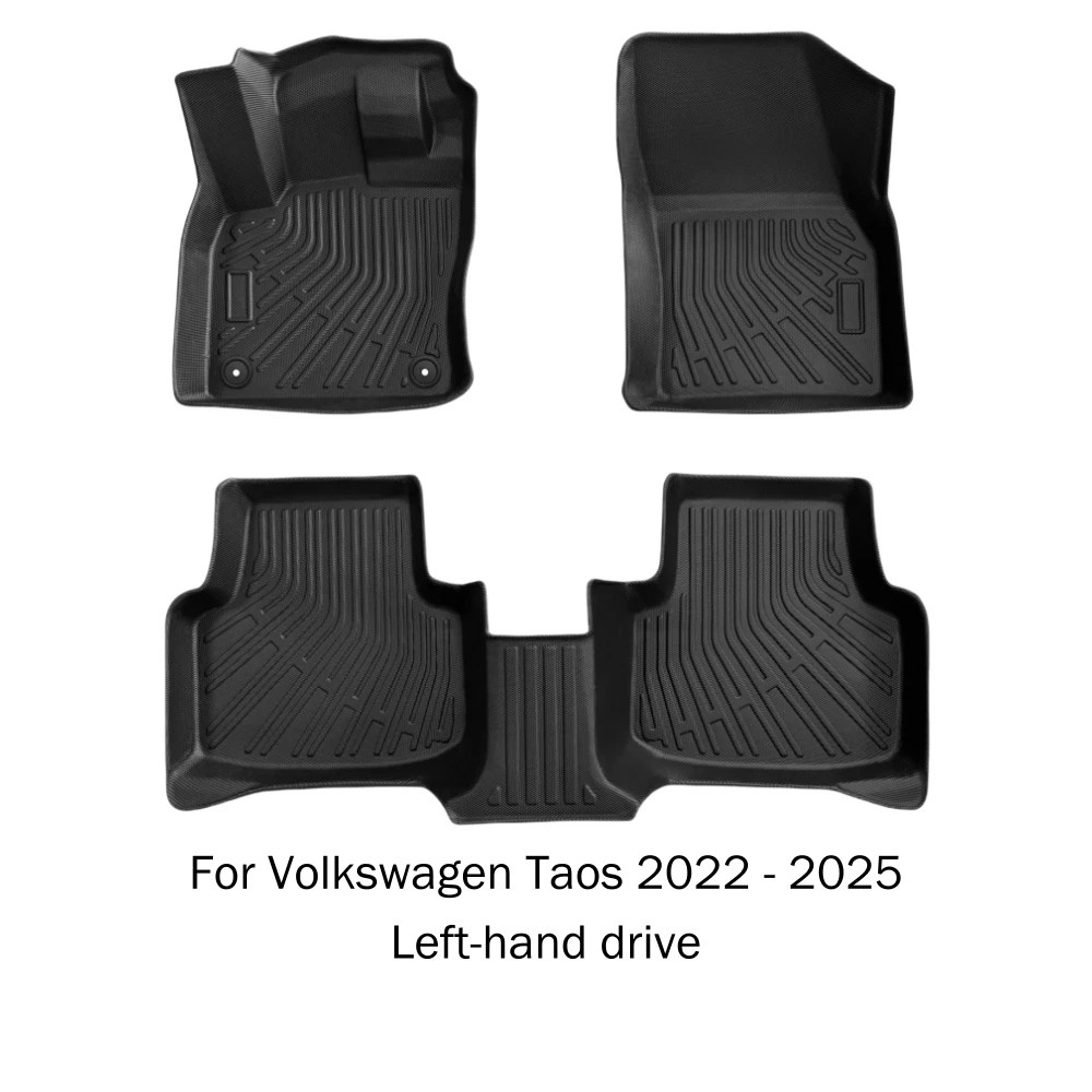 Für Volkswagen Taos 2022 2023 2024 2025 Allwetterschutz TPE Rutschfeste Autofußmatten Bodenmatten Kofferraummatte – Detail 8