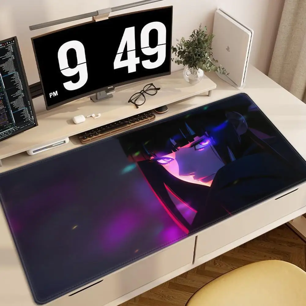 

Mouse Pad 900x400 PC Gaming Accessories Mousepad Laptop Purple Anime Cool Girl Deskmat Keyboard Rug XXL Kawaii Rubber Desk Mat