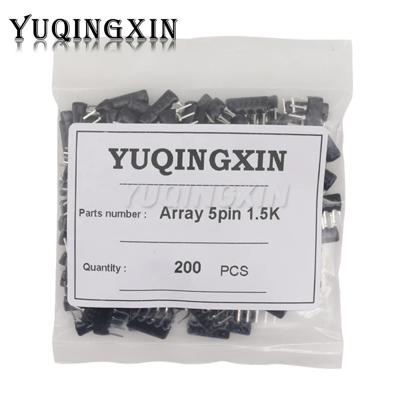 200pcs 10PIN 9PIN 8PIN 7PIN 6PIN 5PIN 4PIN exclusion Network Resistor array DIP 100 220 470 1K 1.5K 2.2K 4.7K 5.1K 10K 100K ohm