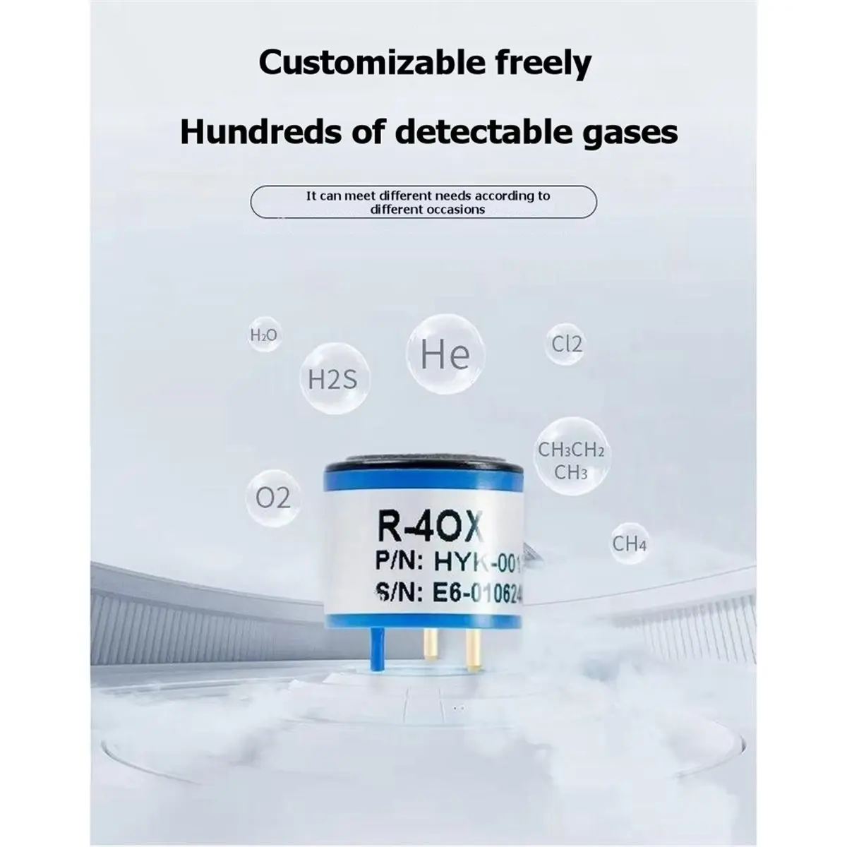 Electrochemical O2 Oxygen Gas Sensor Toxic Hazardous Gas Detector Organic Compound Monitoring Sensor