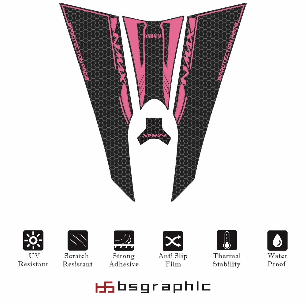 

Multi color selection for Yamaha NMAX 125 150 2016-2019 Frosted Sticker anti slip Decal Emblem Protection Tank Relief Gas cap