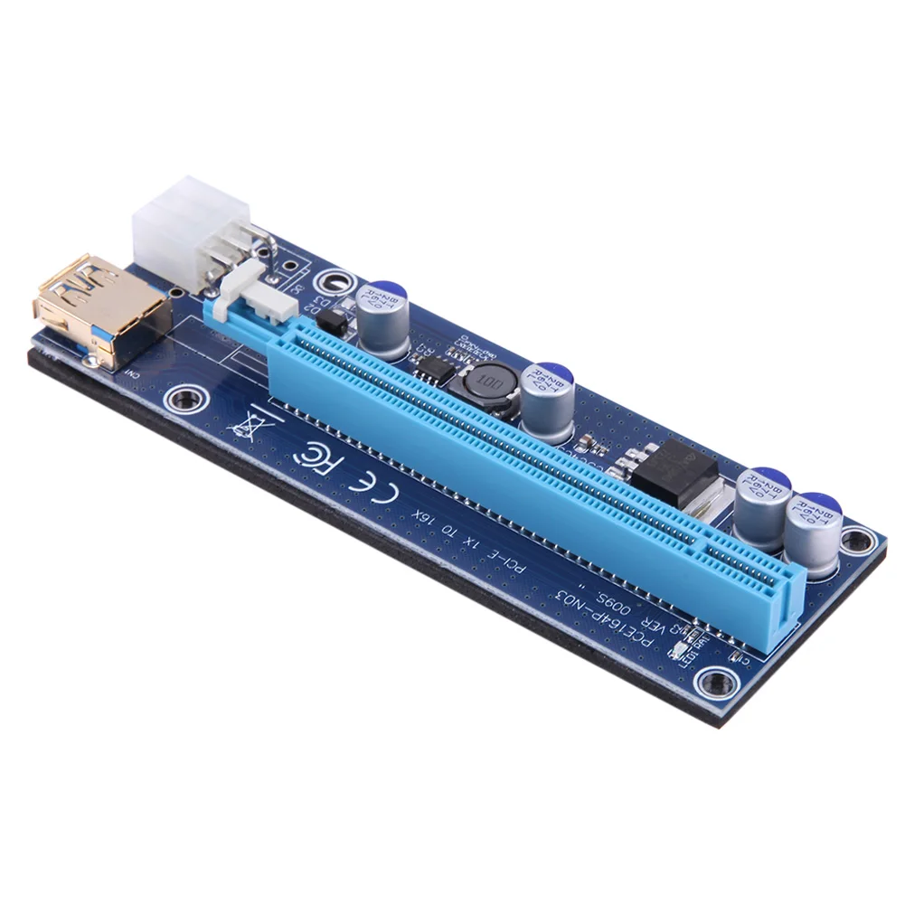 USB3.0 009S Кабель-адаптер BTC Miner Бытовой компьютер 60 см PCI-E Riser1 X 16X PCI-E Набор для майнинга биткойнов