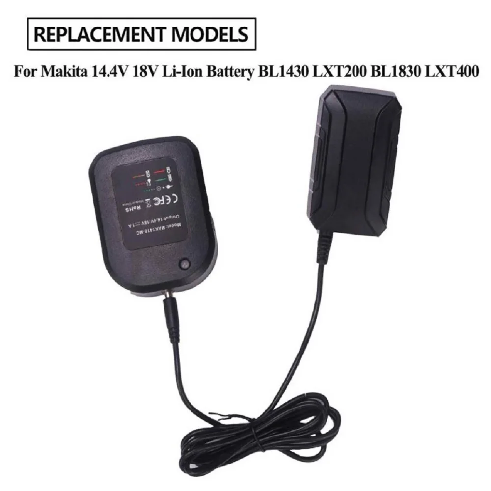 Chargeur de batterie de rechange, 14.4V, 18V, pour Makita BL1415,BL1430,BL1815,BL1830,BL1840,BL1850,BL1860,BL1860B