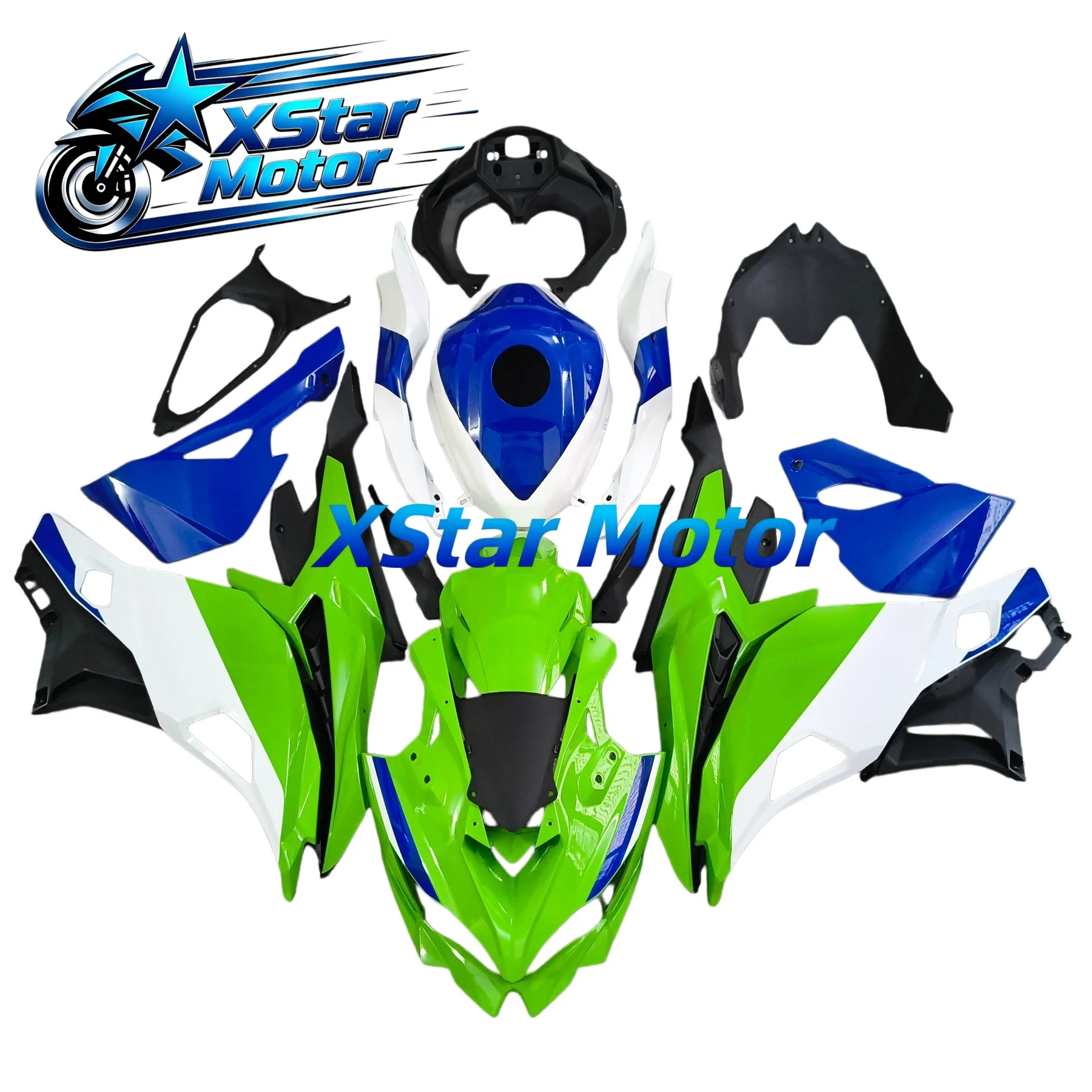 Green White Motorcycle ABS Injection Fairing Kit For Kawasaki ZX4R ZX4RR ZX5R 2023 2024 2025 2026 ZX 4R 4RR 23 24 25 26 Body Set