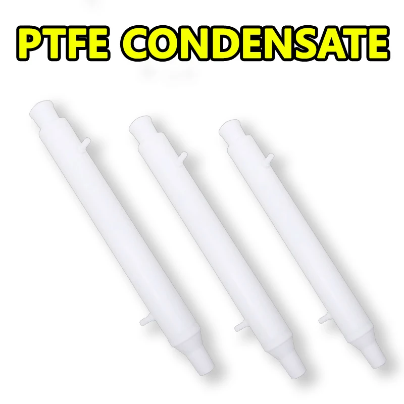 

Polytetrafluoroethylene condenser PTFE condenser 200/300/400mm distillation device acid and alkali resistance
