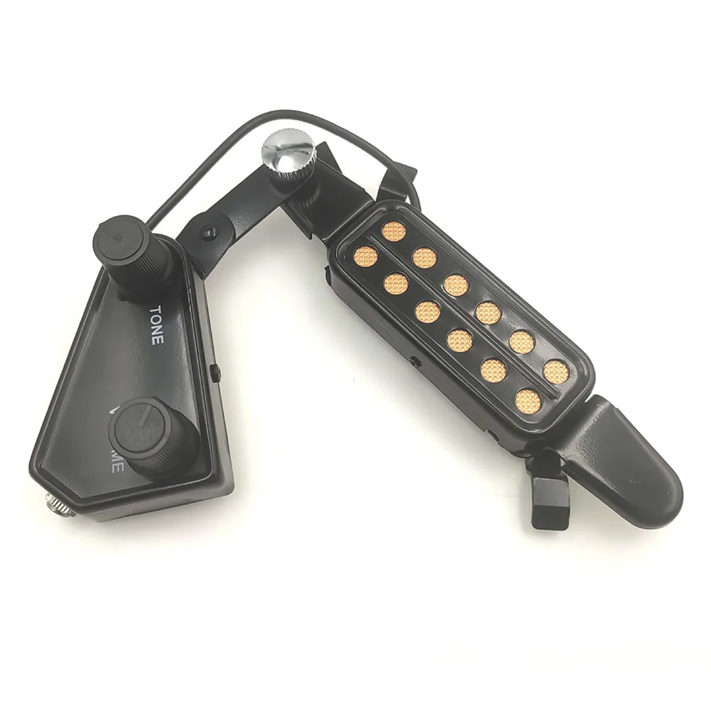 

12 Hole Magnetic Acoustic Guitar Pickup with Tone and Volume Control for Easy Installation and Enhanced Sound Performance