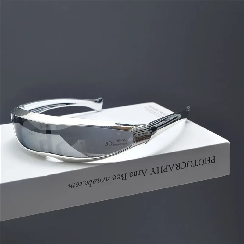 Retro functional wind laser sunglasses female Internet celebrities riding personalized street sunglasses